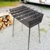 GOROCH Klappbarer Mangal Grill Stahl 2 mm für 10 Spieße - Produktbild-Vorschau 8