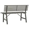 A back view of a metal garden bench. Podgląd zdjęcia produktu