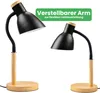 LUMILED Lampada da tavolo E27 presa 13W Nero Dettagli in Anteprima dell’immagine prodotto 7