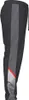 A pair of black training pants with a gray stripe down the side and a red and silver striped detail at the bottom. Produktbild-Vorschau