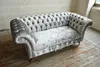 Chesterfield Sofa Couch Polster Sofas Klassischer 2 Sitzer Produktbild-Vorschau 3