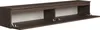 A wall-mounted TV board with two open compartments and two doors. Voir les images du produit