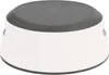 A white and gray step stool against a white background. Produktbild-Vorschau