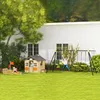 Outsunny Spielhaus für Kinder Holz Kinderspielhaus mit Produktbild-Vorschau 8