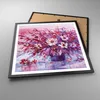 Gerahmtes Poster - Schwarzer Rahmen - Pastos Blumen Rosa - Produktbild-Vorschau 3