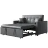 SONNI 140x94x78cm dunkelgraues Doppel-Schlafsofa, Sofa und Produktbild-Vorschau 2