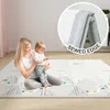 Laufstall Baby mit Matratze,  Baby Laufgitter mit Matte Produktbild-Vorschau 4
