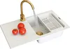 Granitan | Granitspüle ADA - Weiß - 77,5x43,5 cm - Goldene Produktbild-Vorschau 1