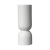 Vase Post aus Keramik, weiß, D 8 x H 23 cm, wasserdicht, Produktbild-Vorschau 2