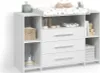 Wickelkommode Livinity Torino Weiß XL mit Schubladen, Model Produktbild-Vorschau 1