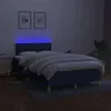 vidaXL Boxspringbett mit Matratze & LED Blau 120x190 cm Produktbild-Vorschau 3