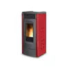 Stufa a pellet Mod. Ravelli RC 120 Touch - Bordeaux Anteprima dell’immagine prodotto 1