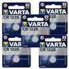 5 x Varta CR 1225 DL1225 3V Lithium Batterien Knopfzellen Produktbild-Vorschau 2