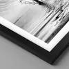 Gerahmtes Poster - Schwarzer Rahmen - Schwarzweiß Baum See Produktbild-Vorschau 2