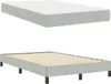 vidaXL Boxspringbett mit Matratze Hellgrau 120 x 200 cm Produktbild-Vorschau 4