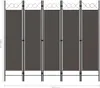 vidaXL Set di 5 divisori per ambienti, antracite, 200 x 180 Anteprima dell’immagine prodotto 5
