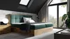Boxspringbett Bett THANOS 200x200cm Lancelot Eiche Stoff Produktbild-Vorschau 1