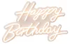 Insegna LED Relaxdays, "Happy Birthday", decorazione Anteprima dell’immagine prodotto 1
