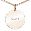 MATERIA by Matthias Wagner Rosegold Kette mit Gravur Produktbild-Vorschau 1