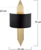 Opviq, 616 - A, Wandleuchten, Schwarz, Metall, 75 x 10 x 22 Produktbild-Vorschau 3