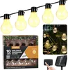 Solární zahradní girlanda 10 LED, 3,8m světelný řetěz Náhled obrázku produktu 1