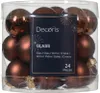 Weihnachtskugeln Glas 2,5cm 24 Stück - Espressobraun Produktbild-Vorschau 1