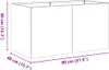 vidaXL Fioriera antracite 80x40x40 cm Acciaio laminato a Anteprima dell’immagine prodotto 8