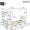 Merax Einzelbett 90x200 mit Fallschutz, Gitter und 5 Produktbild-Vorschau 7