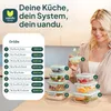 8 Stück Glas Lebensmittelbehälter,mit Deckel，Verschiedene Produktbild-Vorschau 2