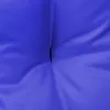 A close-up view of a blue cushion, showing the texture of the fabric and stitching. Produktbild-Vorschau