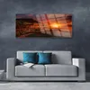 Glasbilder 125x50 Wandbild Druck auf Glas Meer Stadt Sonne Produktbild-Vorschau 3