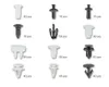 Jeu de clips en plastique et clips pour Mitsubishi 370pcs Voir les images du produit 2
