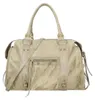 Elara Damen-Schultertasche aus echtem Wildleder Blau  Italy Produktbild-Vorschau 5
