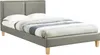 Polsterbett Doppelbett CELINE grau, 120 x 200 cm, inklusive Produktbild-Vorschau 1