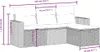 Design 4-tlg. Garten-Sofagarnitur mit Kissen Schwarz Poly Produktbild-Vorschau 4