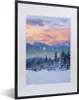 MuchoWow® Gerahmtes Poster Schnee - Himmel - Wald - Winter Produktbild-Vorschau 1