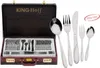 A set of cutlery in a briefcase, displayed on a white background. Produktbild-Vorschau