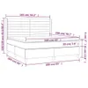 Boxspringbett mit Matratze Taupe 160x200 cm Stoff Produktbild-Vorschau 6