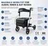 Lösch Reha Rollator TABAS Mobility PolyurethanSilber Produktbild-Vorschau 2