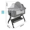 Lit d'appoint réglable en hauteur Lit bébé avec roulettes Voir les images du produit 7