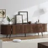 STILVORA TV-Lowboard mit ovalem Design und Rollladentür, Produktbild-Vorschau 3