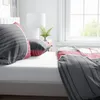 Mikrofaser Bettwäscheset Gestreift 135x200 cm Weiß Produktbild-Vorschau 3
