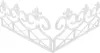 A white decorative fence or border. Produktbild-Vorschau