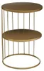 Tavolino KOBU, 2 livelli, Ø 36 cm, rotondo oro Anteprima dell’immagine prodotto 8