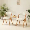 SoBuy Skládací židle dřevěná čalouněná sada 2 ergonomických Náhled obrázku produktu 2