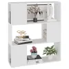 vidaXL Knihovna Room Divider White 80x24x94 cm Dřevěný Náhled obrázku produktu 4