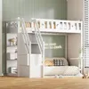 Merax Lit superposé 90x200cm avec étagères, lit mezzanine Voir les images du produit 1