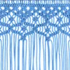 The Living Store Makramee Vorhang Blau 140x240 cm Baumwolle Produktbild-Vorschau 5