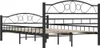 vidaXL Posteľný rošt Black Steel 120x200 cm Náhľad obrázku produktu 5