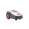 A robotic lawnmower is shown against a white background. Produktbild-Vorschau